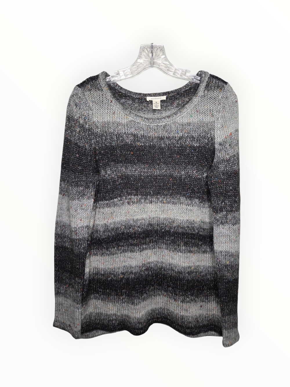 Westbound Gray Ombre Crewneck Sweater